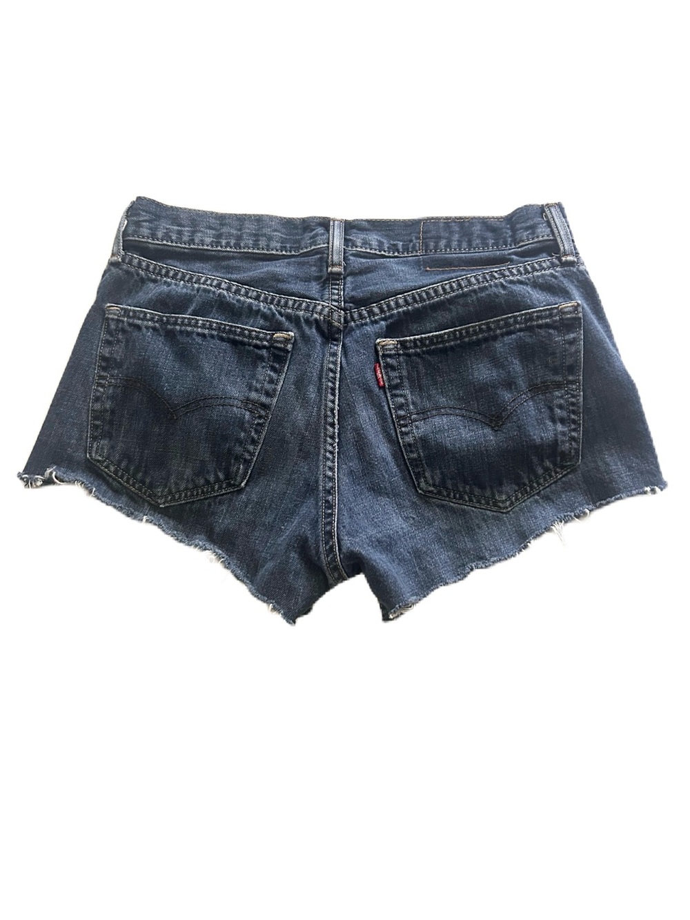 Levi’s Red Tab Dark Wash Cut-Off Denim Shorts Size 30